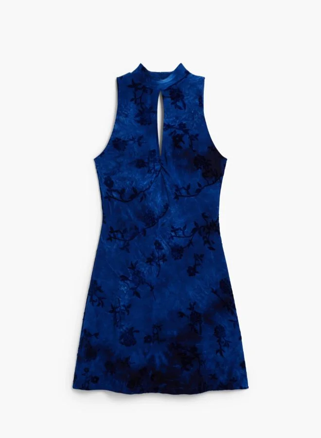 DESIGUAL royal blue Night Garden Dress for Women | Best Price UAE